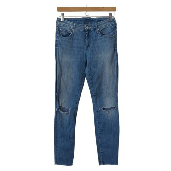 Mother Denim Jeans Womens Looker Ankle Fray All These Years Distressed Size 27 - Picture 1 of 8